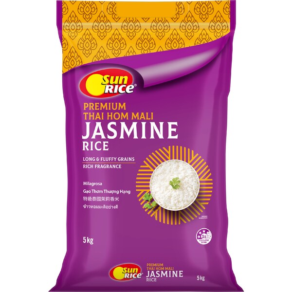 Sunrice Premium Thai Hom Mali Jasmine Rice 5kg