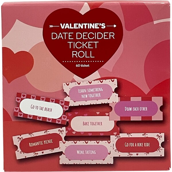 Valentine's Day Date Decider Ticket Roll each