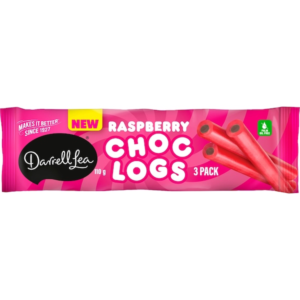 Darrell Lea Raspberry Choc Logs 110g