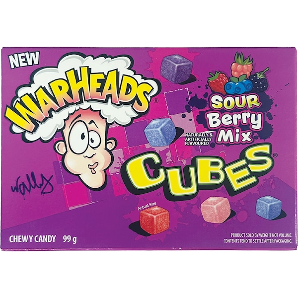Warheads Cubes Sour Berry Mix 85g