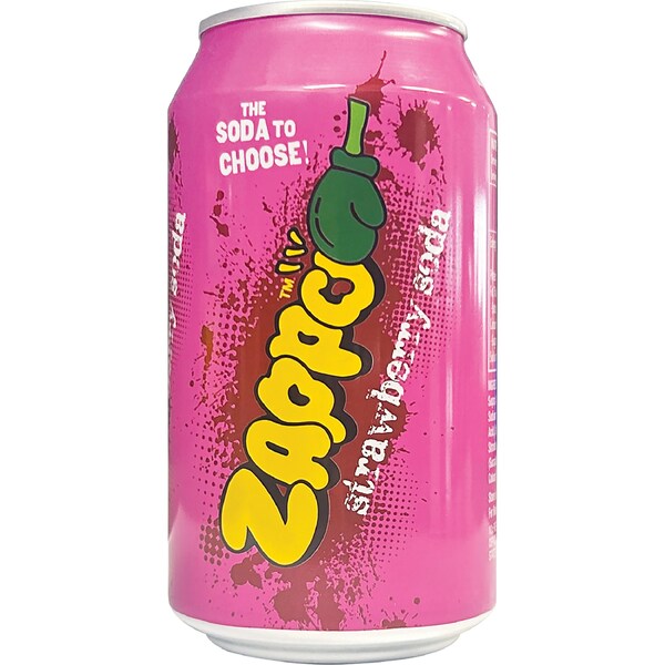 Zappo Strawberry Soda Can 350mL