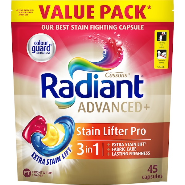 Radiant Advanced Stain Lifter Capsules 45 pack