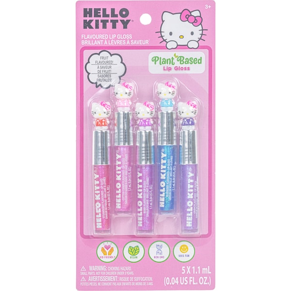 Hot Topic Hello Kitty Lip Gloss Set 1.1 mL x 5 pack