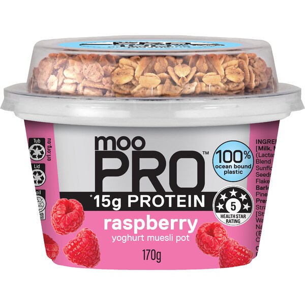 Moo Pro Protein Yoghurt & Muesli Raspberry 170g