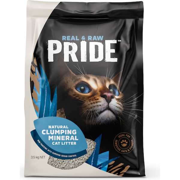 Pride Mineral Clumping Clay Cat Litter 3.5kg