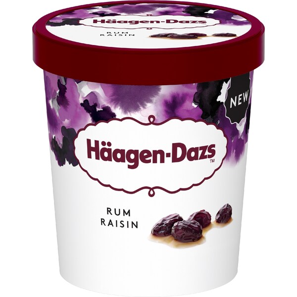 Haagen-Dazs Ice cream Rum & Raisin 457mL