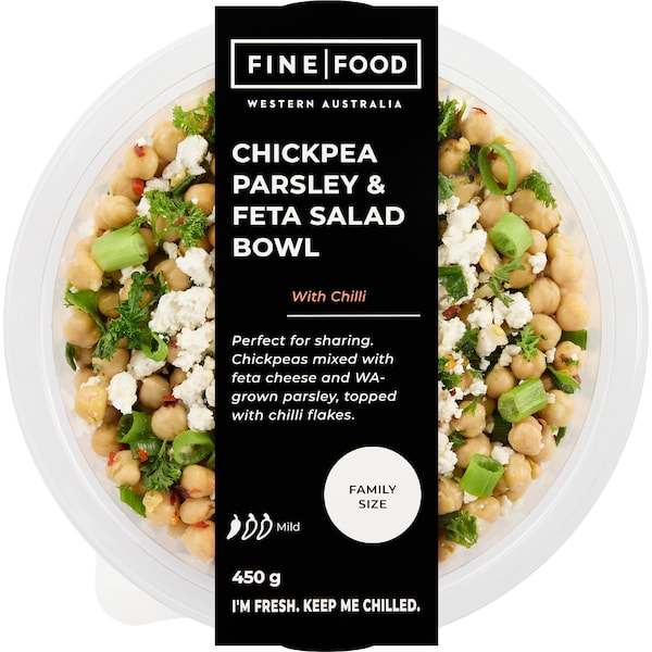 Fine Food Chickpea Parsley & Feta Salad Bowl With Chilli 450g