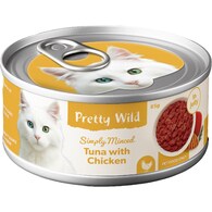 Pretty Wild Simply Minced Wet Cat Food Chicken & Tuna