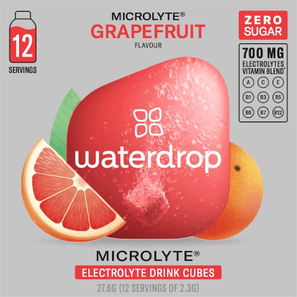 Waterdrop Electrolyte Drink Cubes Grapefruit 2.3g x 12 pack
