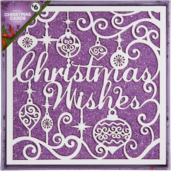 Christmas Pastel Cards 5 Pack