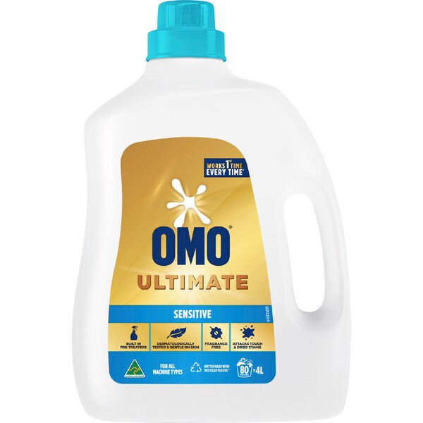 OMO Ultimate Sensitive Laundry Liquid Detergent 4L