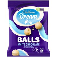 Cadbury Dream White Chocolate Balls Snack & Share Bag