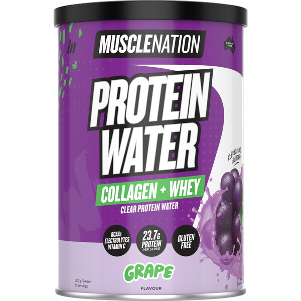 Muscle Nation Protein Water Grape 300g