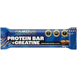 Famous Nutrition Creatine + Protein Bar Choc Peanut Energy 60g – Woolworths