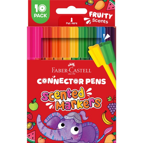 Faber-Castell Connector Pens Fruity Scent 10 pack