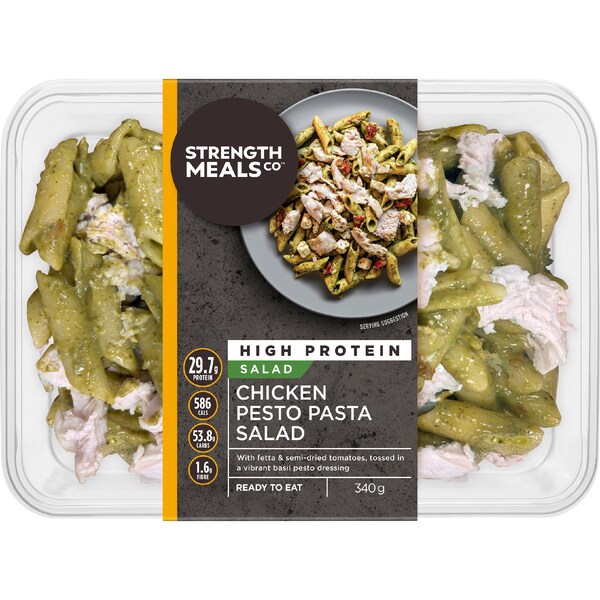 Strength Meals Co Chicken Pesto Pasta Salad 340g