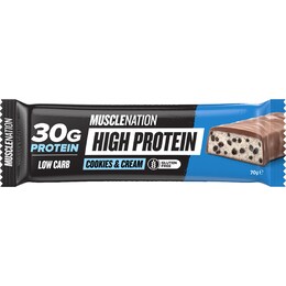 Muscle Nation High Protein Bar Cookies & Cream 70g – Woolworths