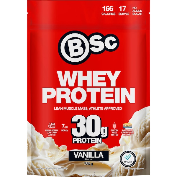 BSc Whey Protein Powder Vanilla 720g