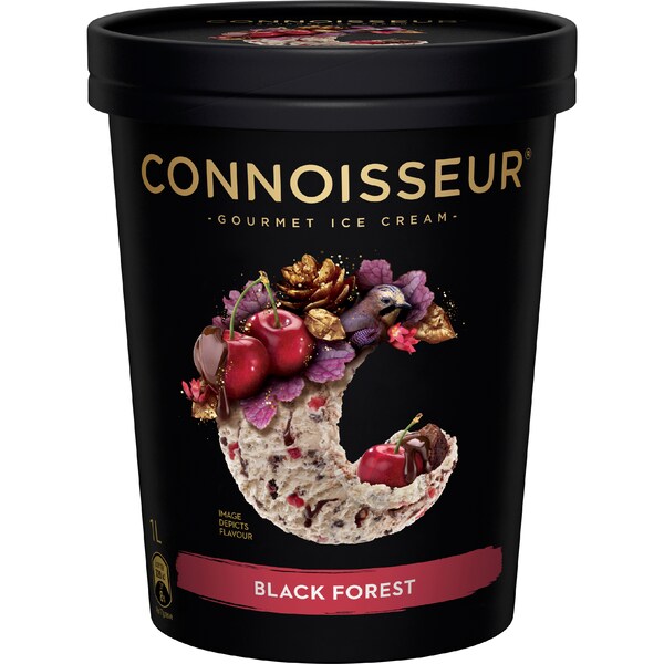 Connoisseur Ice Cream Black Forest 1L