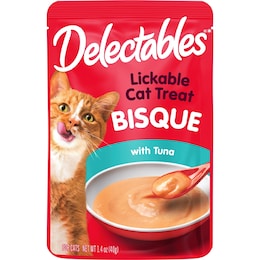 Delectables Lickable Cat Treats Bisque With Tuna 40g – Woolworths