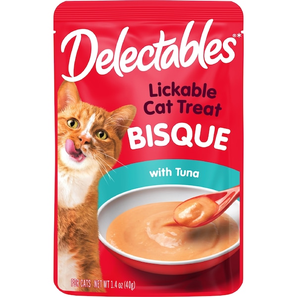 Delectables Lickable Cat Treats Bisque With Tuna & Chicken 40g