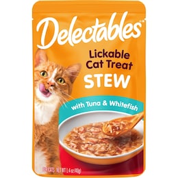 Delectables Lickable Stew Cat Treats Tuna & Whitefish 40g – Woolworths