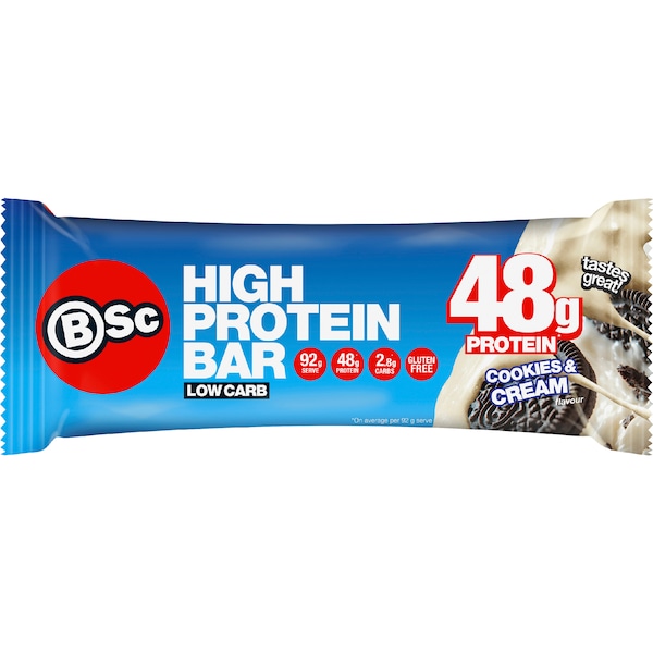 BSc High Protein Bar Cookies & Cream 92g