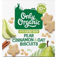 Only Organic Baby Biscuits Pear Cinnamon & Oat