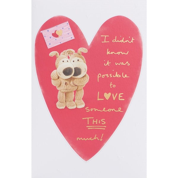 John Sands Valentine's Day Card Boofle Heart each