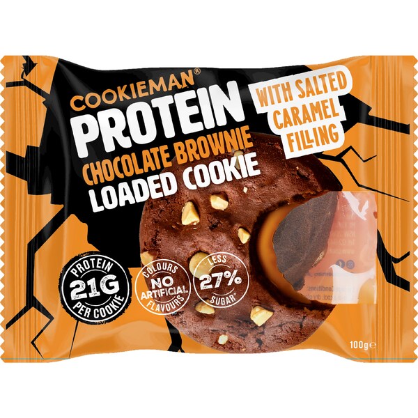 Cookieman Protein Chocolate Brownie Loaded Cookie With Caramel 100g