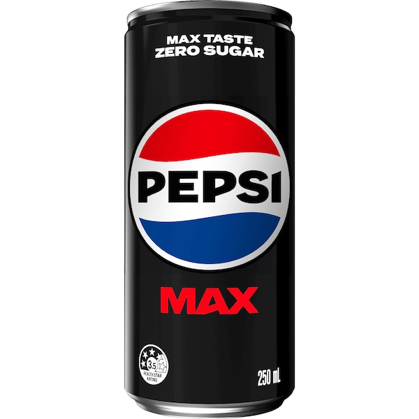 Pepsi Max Soft Drink Can 250mL