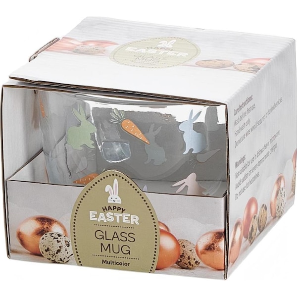 Easter Glass Mug Multicolour each