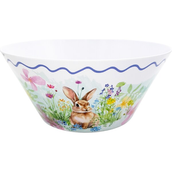 Easter Melamine Bowl Bunny Floral each