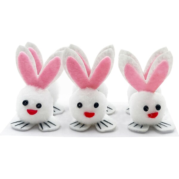 Easter Mini Bunny Decorations 6 pack