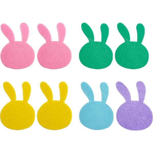 Easter Felt Decorations Bunny 8 pack