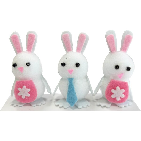 Easter Mini Bunny Decorations 3 pack