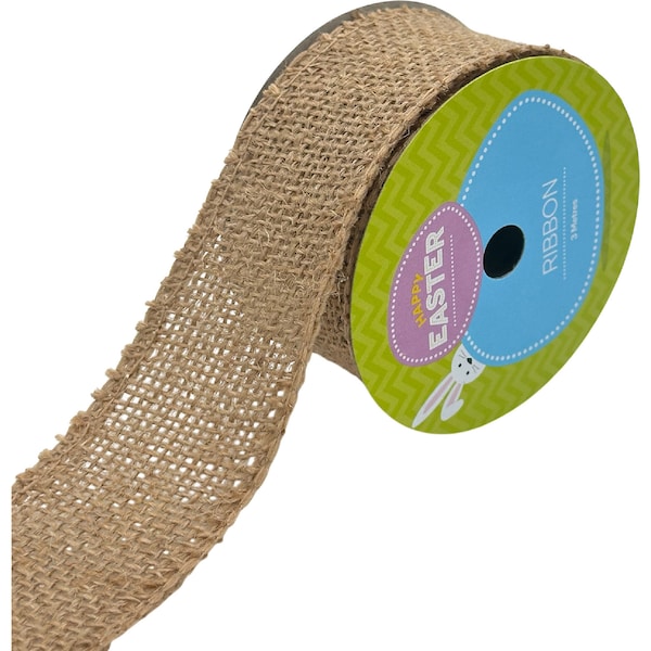 Easter Large Ribbon Hessian 3m each