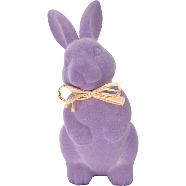 Easter Faux Moss Bunny Decoration Lilac each