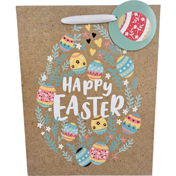 Easter Medium Gift Bag Eggs each