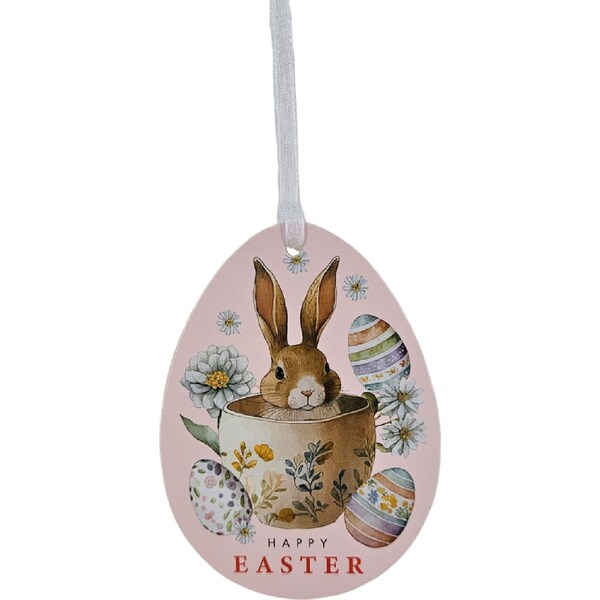 Easter Gift Tags Bunny Floral 10 pack