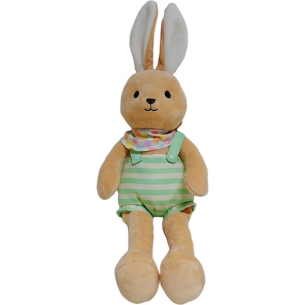 Easter Character Plush Bunny Green Overalls each