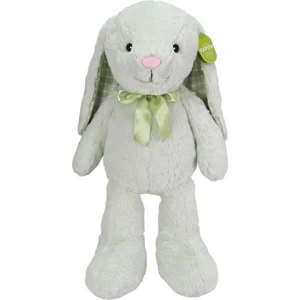 Easter Plush Bunny With Bow Green each
