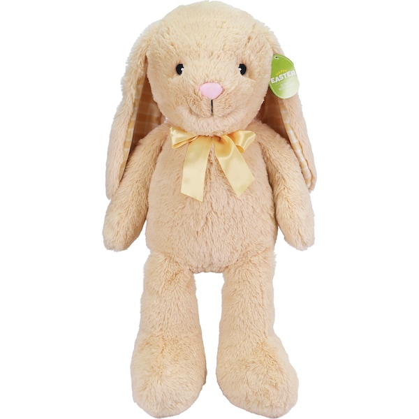 Easter Plush Bunny With Bow Beige each