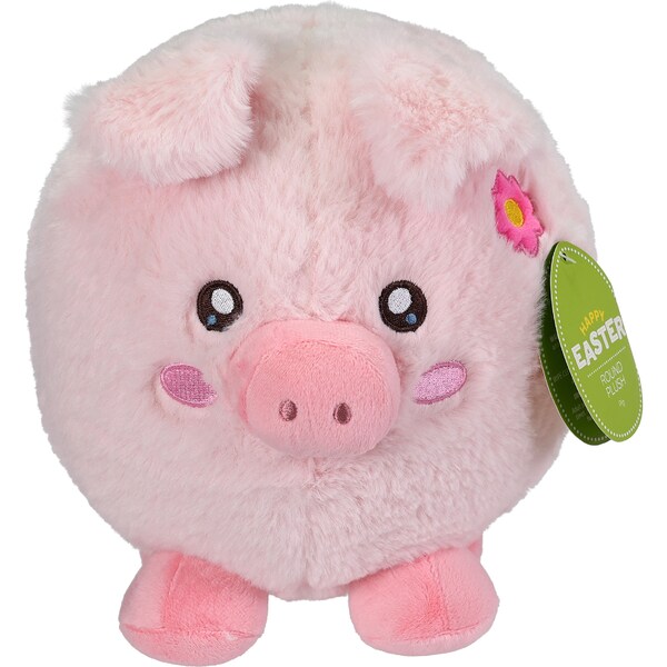 Easter Round Plush Pig each