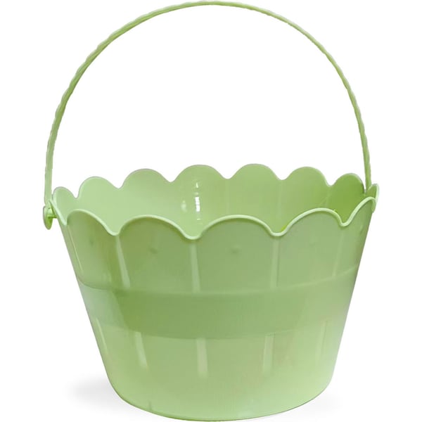 Easter Plastic Bucket Green each