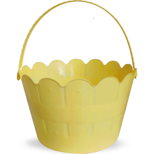 Easter Plastic Bucket Yellow each