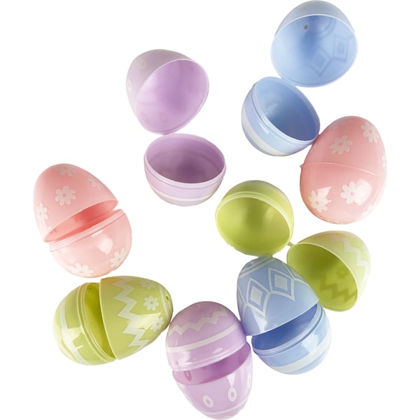 Easter Plastic Surprise Eggs Pastel 8 pack