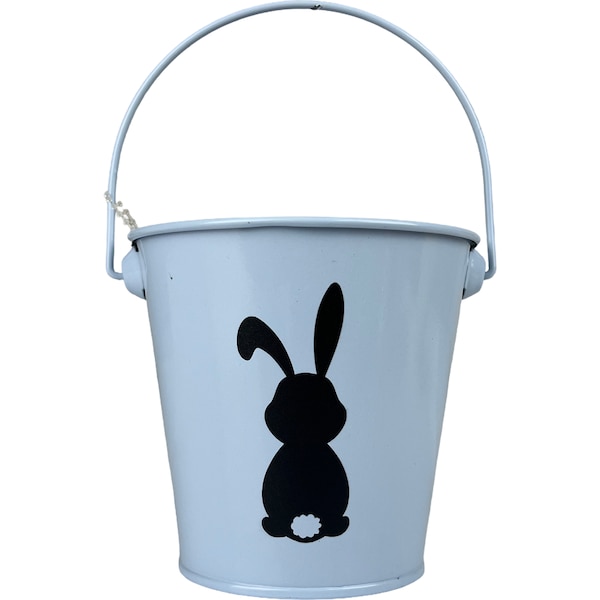 Easter Metal Pail Blue each
