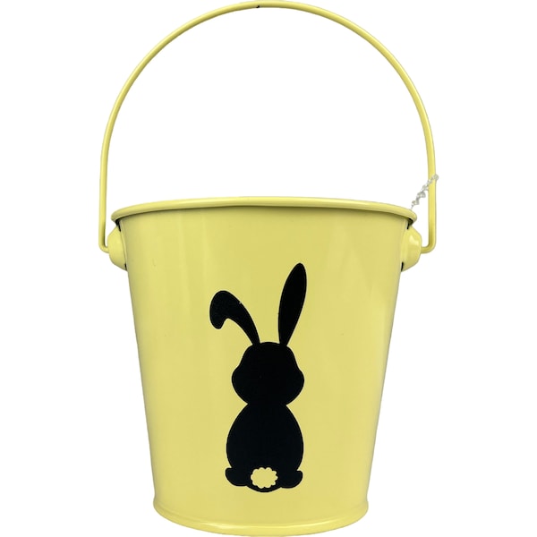 Easter Metal Pail Yellow each