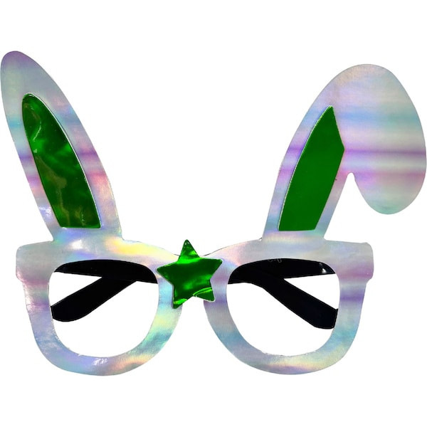 Easter Novelty Bunny Glasses Green each